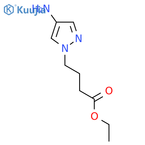 ethyl 4-(4-amino-1H-pyrazol-1-yl)butanoate structure