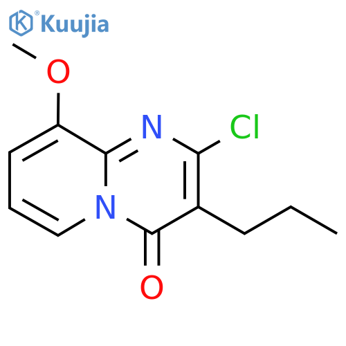 2-chloro-9-methoxy-3-propyl-4H-pyrido1,2-apyrimidin-4-one structure