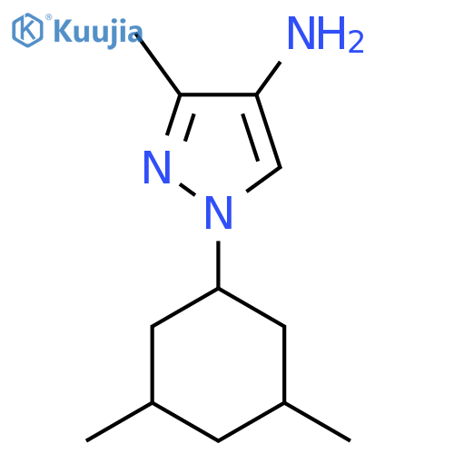 1-(3,5-dimethylcyclohexyl)-3-methyl-1H-pyrazol-4-amine structure