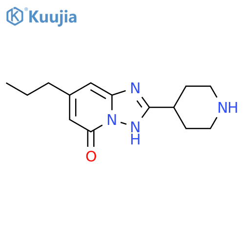 2-(piperidin-4-yl)-7-propyl-1,2,4triazolo1,5-apyridin-5-ol structure
