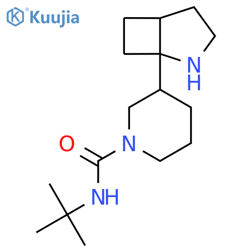 3-(2-Azabicyclo[3.2.0]heptan-1-yl)-N-tert-butylpiperidine-1-carboxamide structure