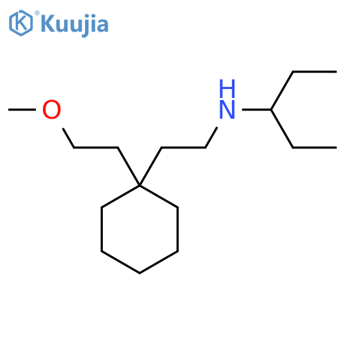 {2-[1-(2-Methoxyethyl)cyclohexyl]ethyl}(pentan-3-yl)amine structure