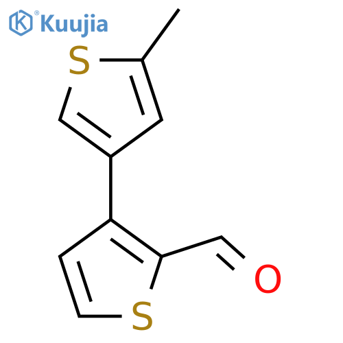 3-(5-methylthiophen-3-yl)thiophene-2-carbaldehyde structure