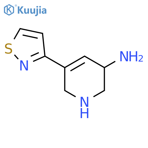 5-(1,2-Thiazol-3-yl)-1,2,3,6-tetrahydropyridin-3-amine structure