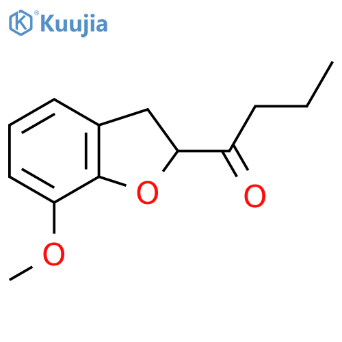 1-(7-Methoxy-2,3-dihydro-1-benzofuran-2-yl)butan-1-one structure