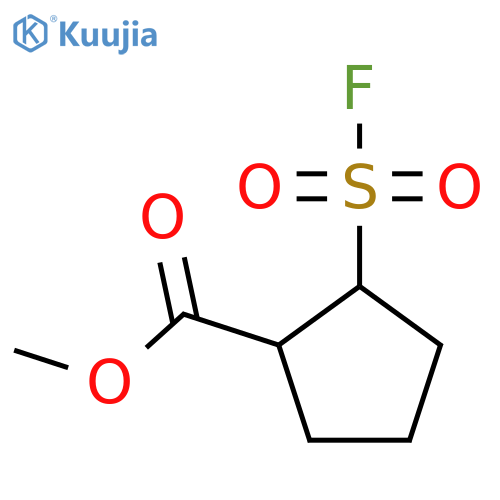 Methyl 2-(fluorosulfonyl)cyclopentane-1-carboxylate structure