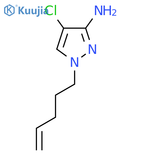 4-chloro-1-(pent-4-en-1-yl)-1H-pyrazol-3-amine structure