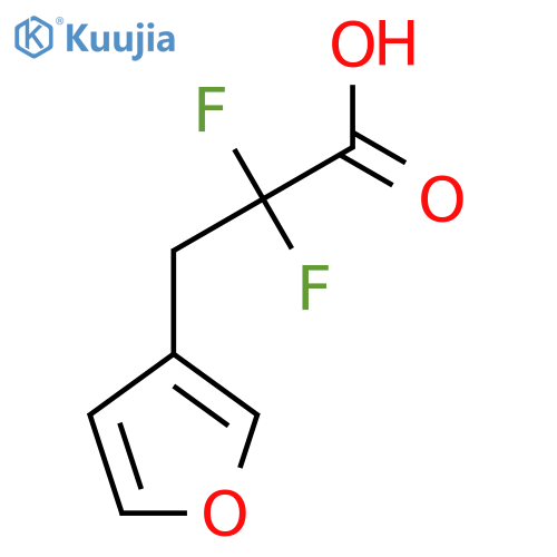 2,2-Difluoro-3-(furan-3-yl)propanoic acid structure