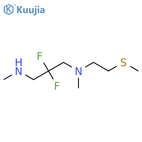 (2,2-Difluoro-3-{methyl[2-(methylsulfanyl)ethyl]amino}propyl)(methyl)amine structure