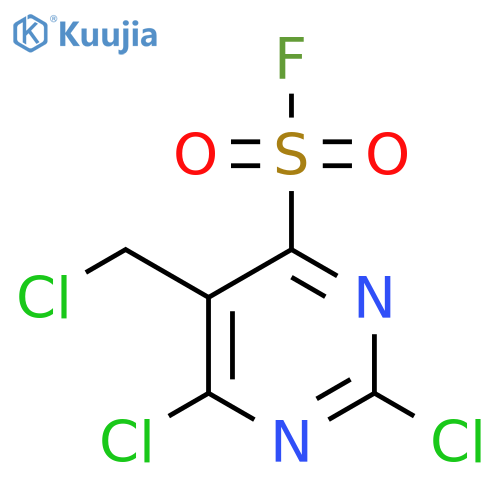 2,6-Dichloro-5-(chloromethyl)pyrimidine-4-sulfonyl fluoride structure