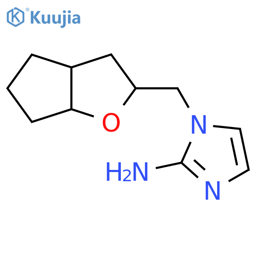 1-({hexahydro-2H-cyclopentabfuran-2-yl}methyl)-1H-imidazol-2-amine structure