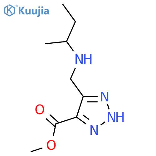 methyl 5-{[(butan-2-yl)amino]methyl}-1H-1,2,3-triazole-4-carboxylate structure