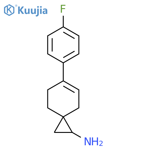 6-(4-Fluorophenyl)spiro[2.5]oct-5-en-1-amine structure