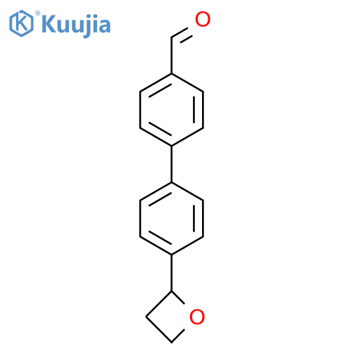 4-[4-(Oxetan-2-yl)phenyl]benzaldehyde structure