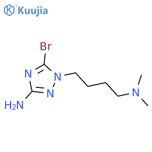 5-bromo-1-4-(dimethylamino)butyl-1H-1,2,4-triazol-3-amine structure