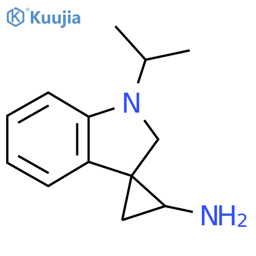 1'-(propan-2-yl)-1',2'-dihydrospirocyclopropane-1,3'-indole-2-amine structure