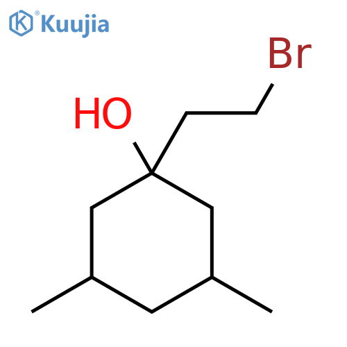 1-(2-Bromoethyl)-3,5-dimethylcyclohexan-1-ol structure
