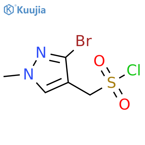 1H-Pyrazole-4-methanesulfonyl chloride, 3-bromo-1-methyl- structure