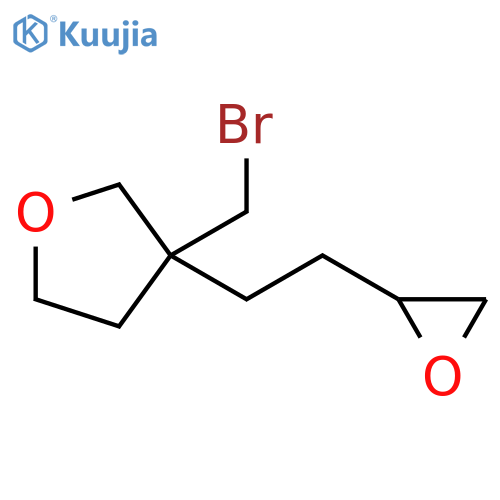 Furan, 3-(bromomethyl)tetrahydro-3-[2-(2-oxiranyl)ethyl]- structure