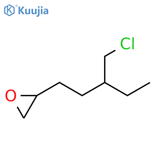 Oxirane, 2-[3-(chloromethyl)pentyl]- structure