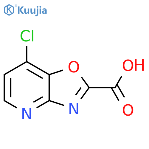 Oxazolo[4,5-b]pyridine-2-carboxylic acid, 7-chloro- structure