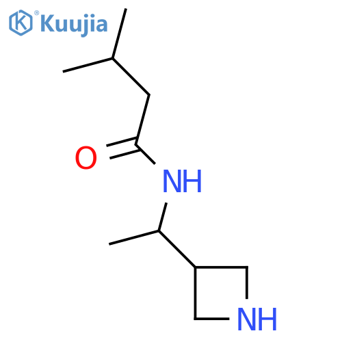 N-1-(azetidin-3-yl)ethyl-3-methylbutanamide structure