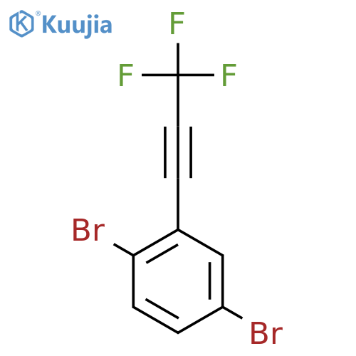 1,4-Dibromo-2-(trifluoroprop-1-yn-1-yl)benzene structure