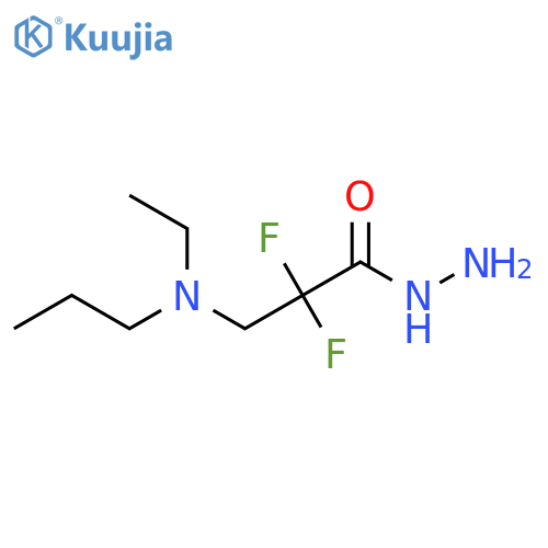 3-[Ethyl(propyl)amino]-2,2-difluoropropanehydrazide structure