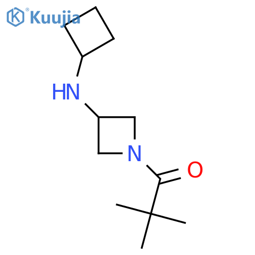 1-[3-(Cyclobutylamino)azetidin-1-yl]-2,2-dimethylpropan-1-one structure