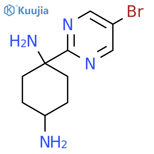 1-(5-Bromopyrimidin-2-yl)cyclohexane-1,4-diamine structure