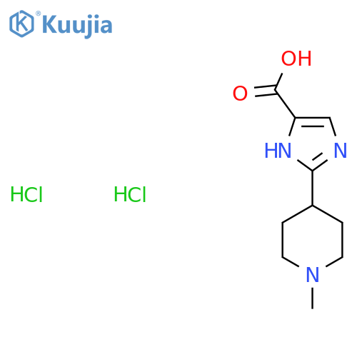 2-(1-Methylpiperidin-4-yl)-1H-imidazole-5-carboxylic acid;dihydrochloride structure