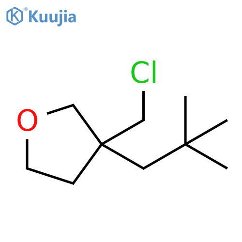 Furan, 3-(chloromethyl)-3-(2,2-dimethylpropyl)tetrahydro- structure