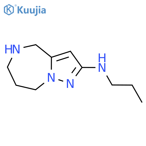 N-propyl-4H,5H,6H,7H,8H-pyrazolo[1,5-a][1,4]diazepin-2-amine structure