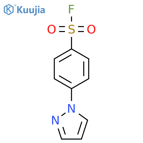4-(1H-pyrazol-1-yl)benzene-1-sulfonyl fluoride structure