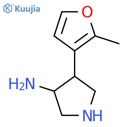 4-(2-Methylfuran-3-yl)pyrrolidin-3-amine structure