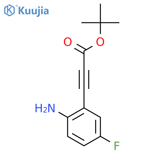 Tert-butyl 3-(2-amino-5-fluorophenyl)prop-2-ynoate structure