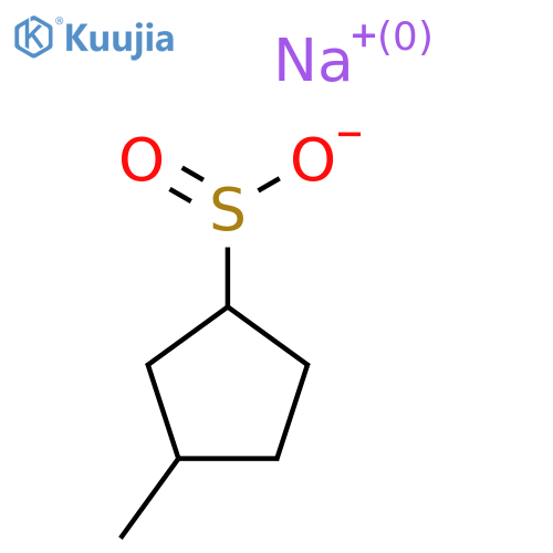 Sodium 3-methylcyclopentane-1-sulfinate structure