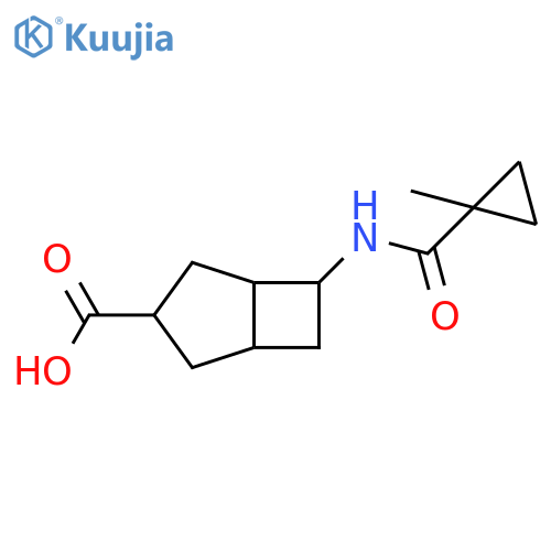 Bicyclo[3.2.0]heptane-3-carboxylic acid, 6-[[(1-methylcyclopropyl)carbonyl]amino]- structure