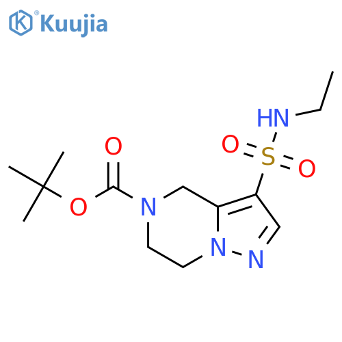 tert-butyl 3-(ethylsulfamoyl)-4H,5H,6H,7H-pyrazolo1,5-apyrazine-5-carboxylate structure