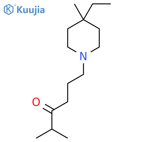 6-(4-Ethyl-4-methylpiperidin-1-yl)-2-methylhexan-3-one structure