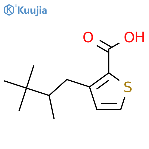 3-(2,3,3-Trimethylbutyl)thiophene-2-carboxylic acid structure