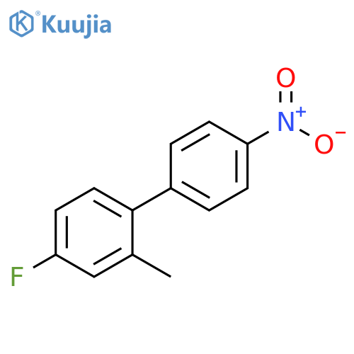 4-fluoro-2-methyl-4'-nitro-1,1'-biphenyl structure