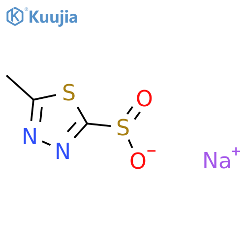 Sodium 5-methyl-1,3,4-thiadiazole-2-sulfinate structure