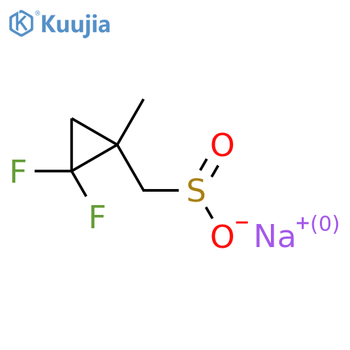 Sodium (2,2-difluoro-1-methylcyclopropyl)methanesulfinate structure