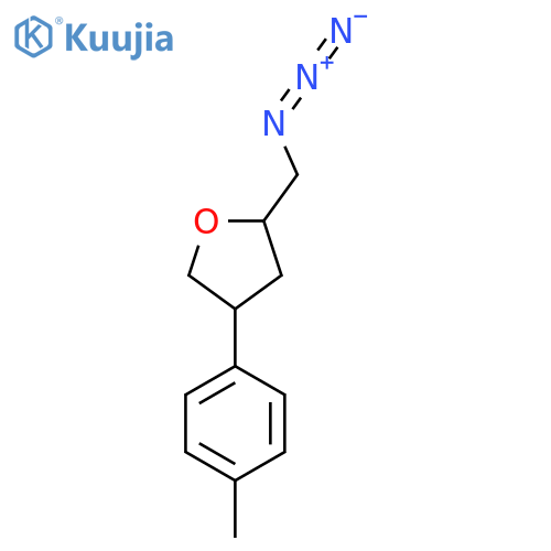 2-(Azidomethyl)-4-(4-methylphenyl)oxolane structure