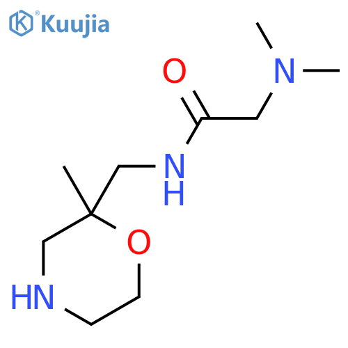 2-(dimethylamino)-N-[(2-methylmorpholin-2-yl)methyl]acetamide structure