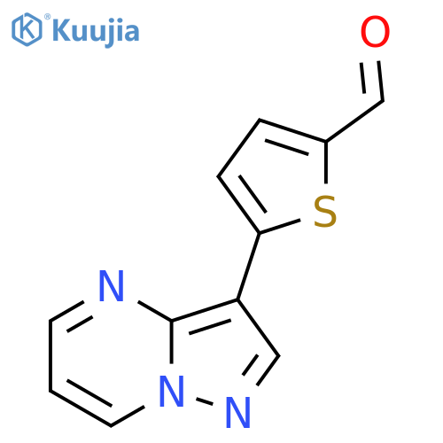 5-{Pyrazolo[1,5-a]pyrimidin-3-yl}thiophene-2-carbaldehyde structure