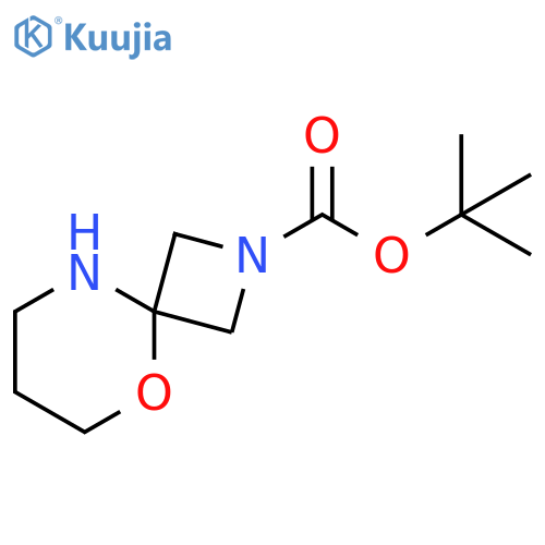 tert-butyl 5-oxa-2,9-diazaspiro[3.5]nonane-2-carboxylate structure