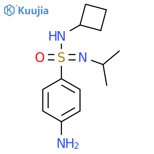 4-amino-N-cyclobutyl-N-(propan-2-yl)benzene-1-sulfonoimidamide structure