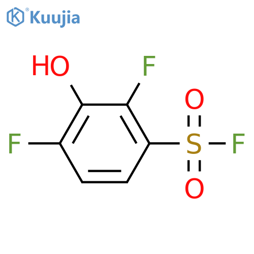 2,4-Difluoro-3-hydroxybenzene-1-sulfonyl fluoride structure